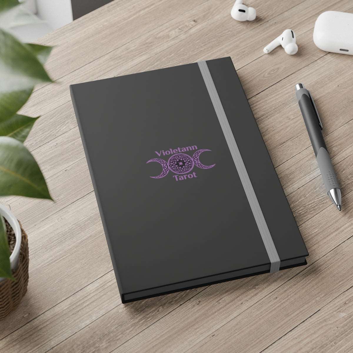 Violetann Tarot Logo - Color Contrast Notebook - Ruled