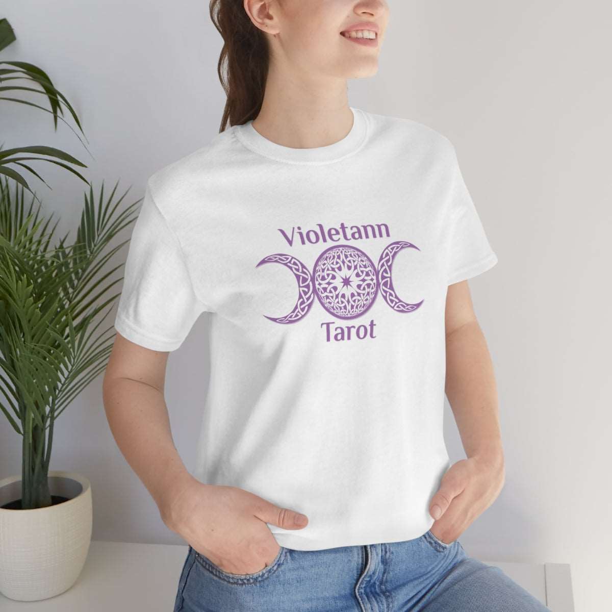 Violetann Tarot Logo - Unisex Jersey Short Sleeve Tee