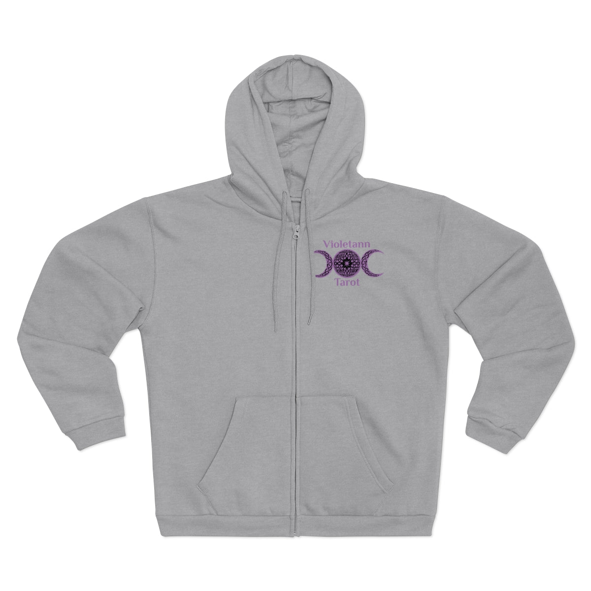 Violetann Tarot Logo - Unisex Hooded Zip Sweatshirt
