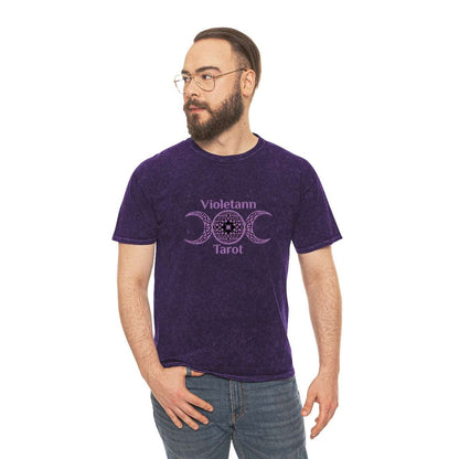 Violetann Tarot Logo - Unisex Mineral Wash T-Shirt