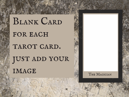 Retro Gothic Tarot Card Template | DIY Make Your Own Tarot Card Deck | 78 Printable Tarot Cards | Easy Canva Template Tutorial