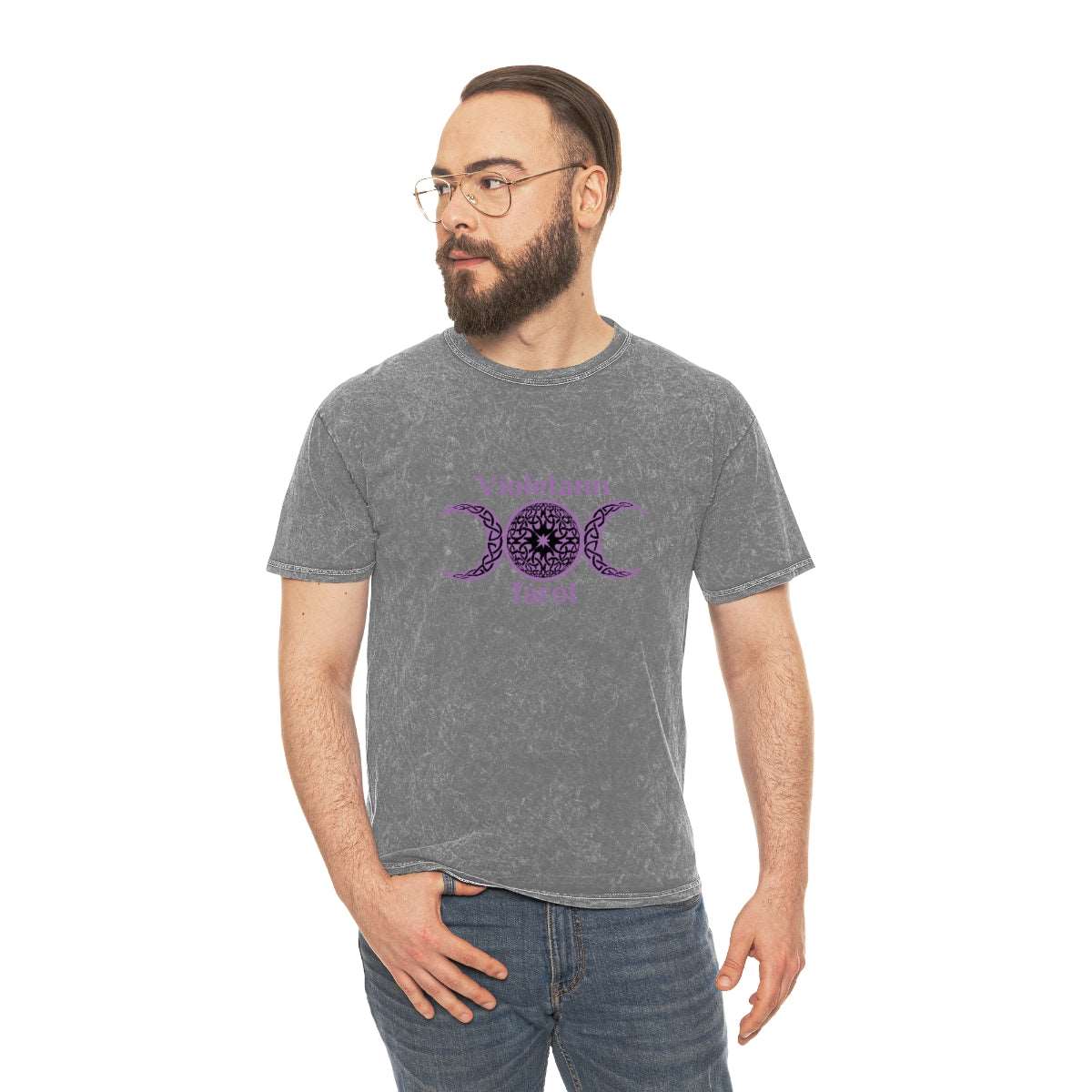 Violetann Tarot Logo - Unisex Mineral Wash T-Shirt