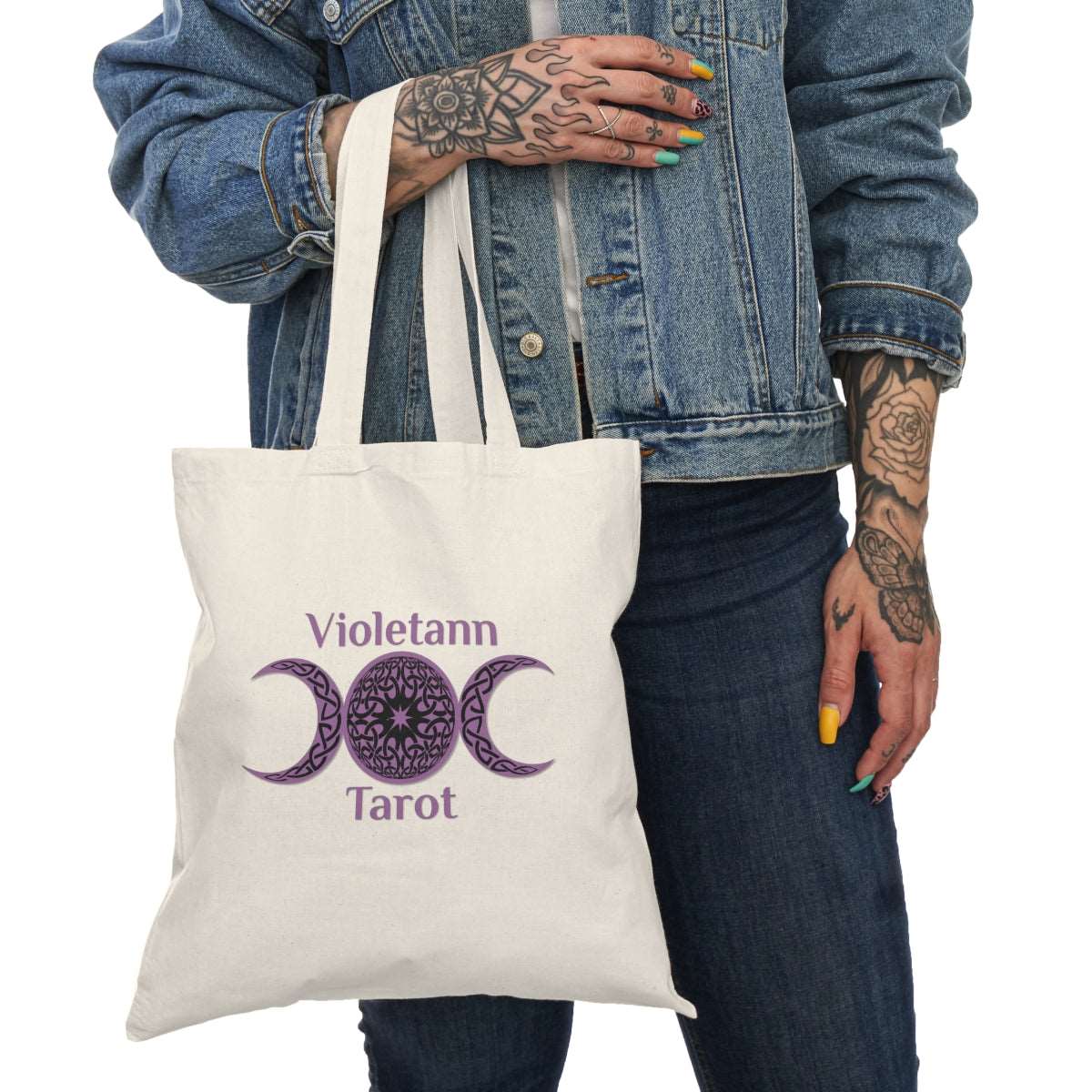 Violetann Tarot Logo - Natural Tote Bag