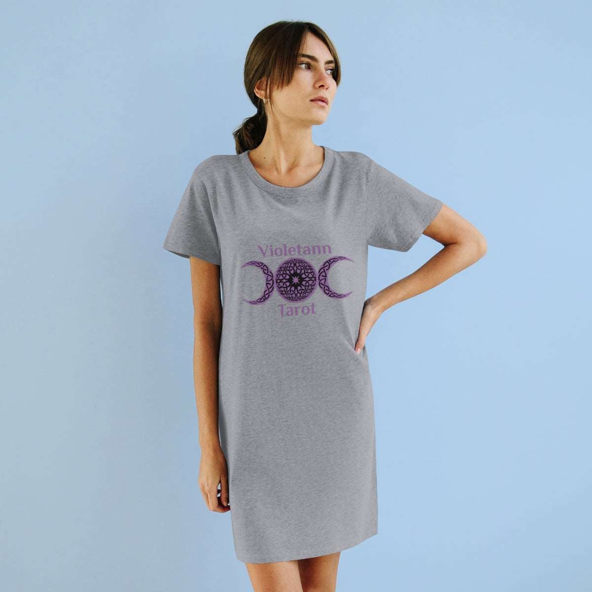 Violetann Tarot Logo - Organic T-Shirt Dress