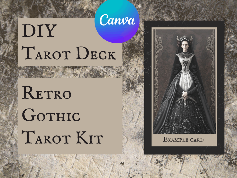 Create Your Own Dream Tarot Deck with Our Retro Gothic Template ...