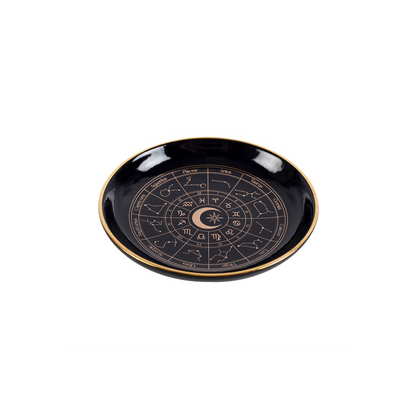 Black Astrology Wheel Trinket Dish