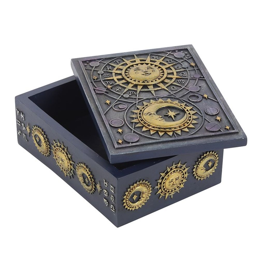 Sun and Moon Resin Storage Box