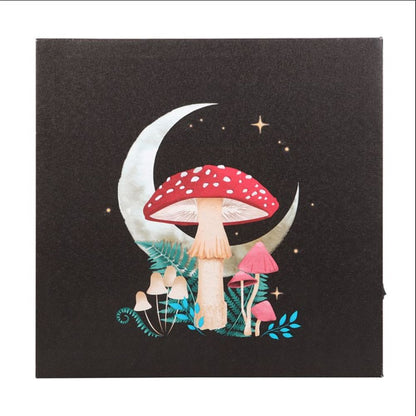 Forest Mushroom Light Up Canvas Plaque