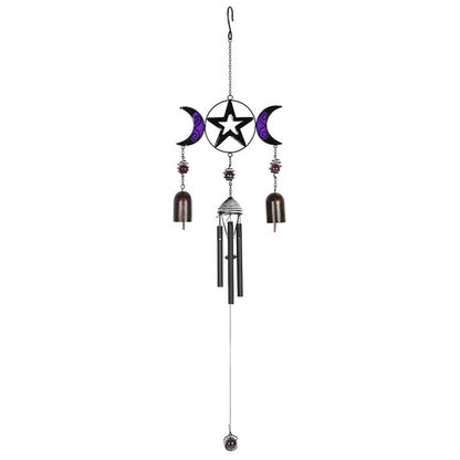 Triple Moon Windchime with Bells