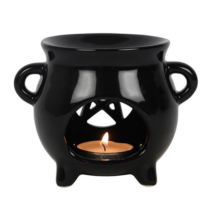 Pentagram Cauldron Oil Burner