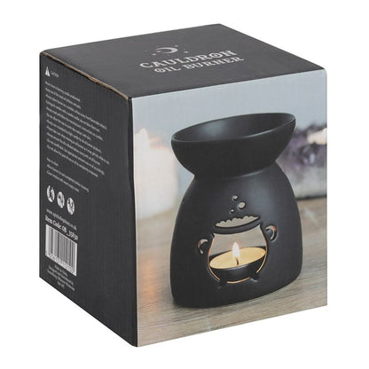 Black Cauldron Cut Out Oil Burner