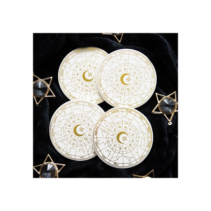 Astrology Wheel Coaster Set