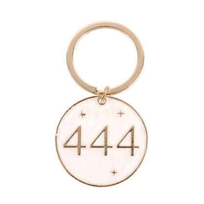 444 Angel Number Keyring