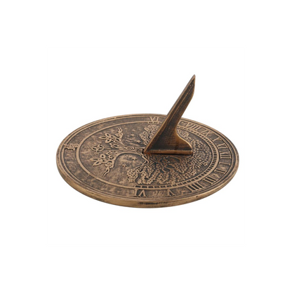 Tree Of Life Terracotta Sundial by Lisa Parker