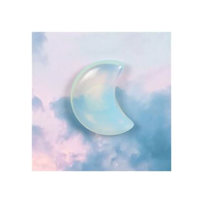 Stay Wild Moonstone Crystal Moon Greeting Card