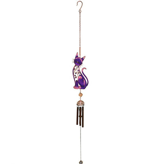 Purple Cat Windchime