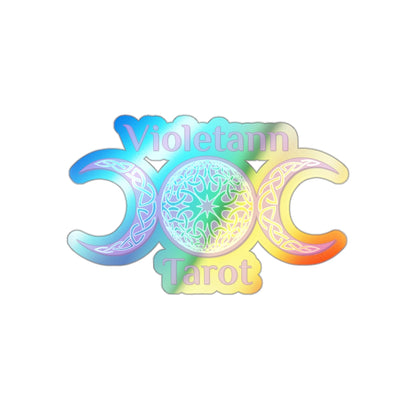 Violetann Tarot Logo - Holographic Die-cut Stickers