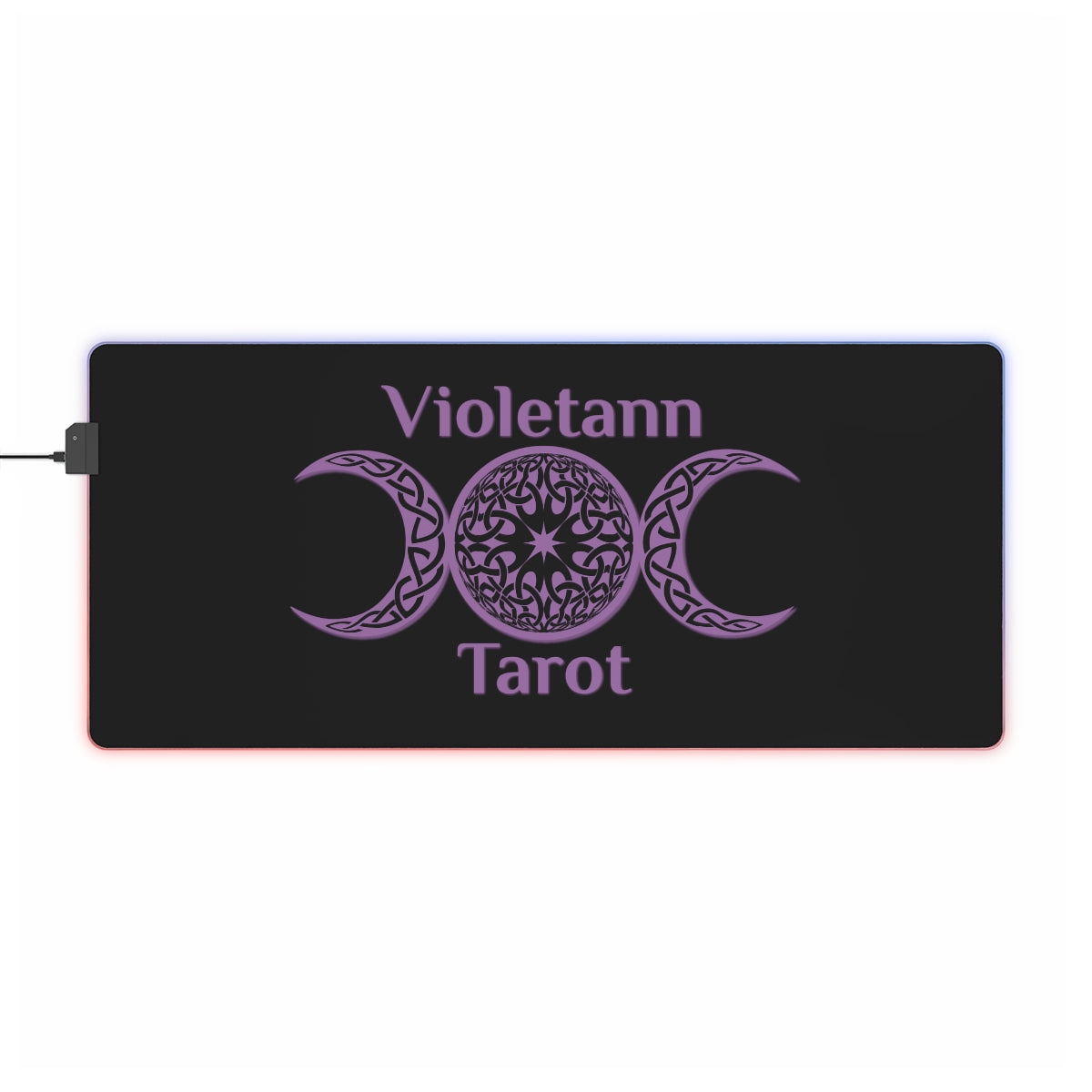 Violetann Tarot Logo - LED Gaming Mouse Pad