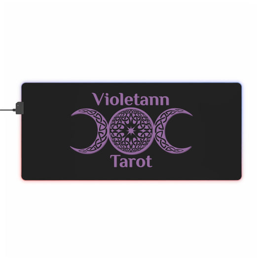 Violetann Tarot Logo - LED Gaming Mouse Pad