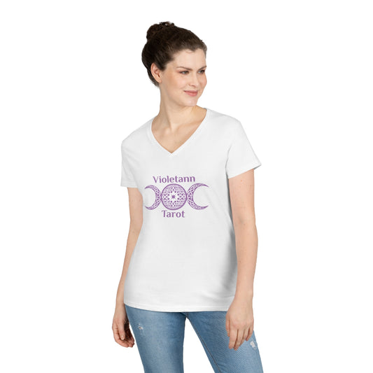 Violetann Tarot Logo - Ladies' V-Neck T-Shirt