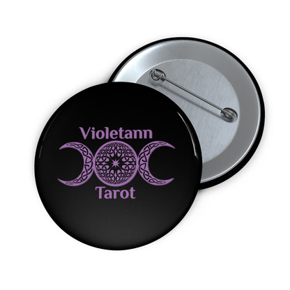 Violetann Tarot Logo Pin Buttons