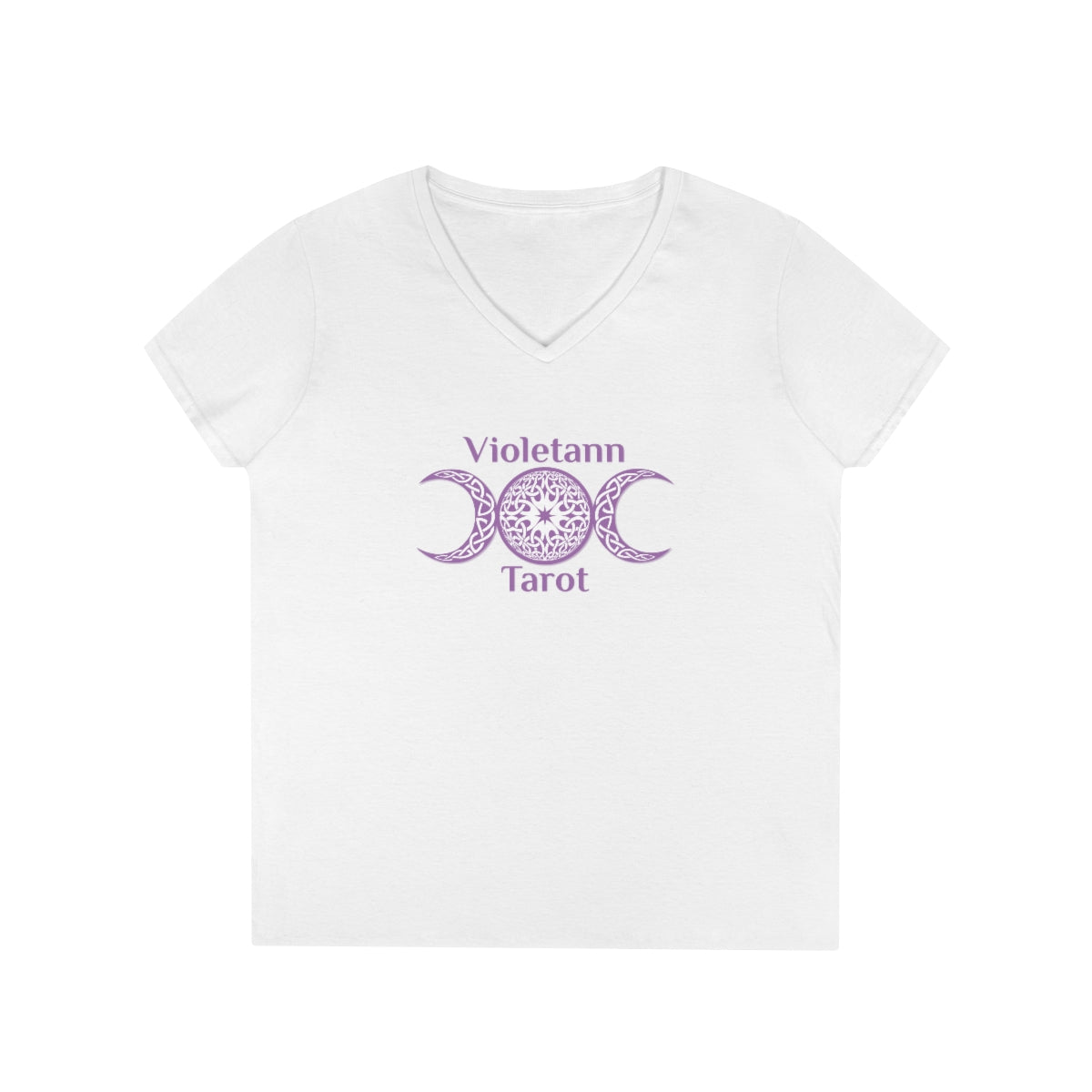 Violetann Tarot Logo - Ladies' V-Neck T-Shirt