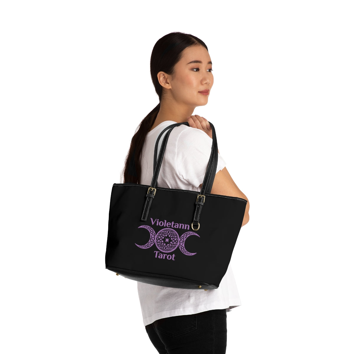 Violetann Tarot Logo - PU Leather Shoulder Bag
