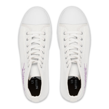 Violetann Tarot Logo -  White Women's High Top Sneakers