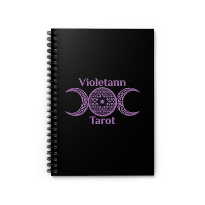Violetann Tarot Logo - Spiral Notebook - Ruled Line